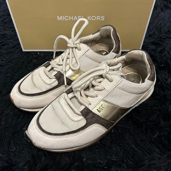 MICHAEL KORS casual lace up shoes sneakers women’s 7.5 - Picture 1 of 8